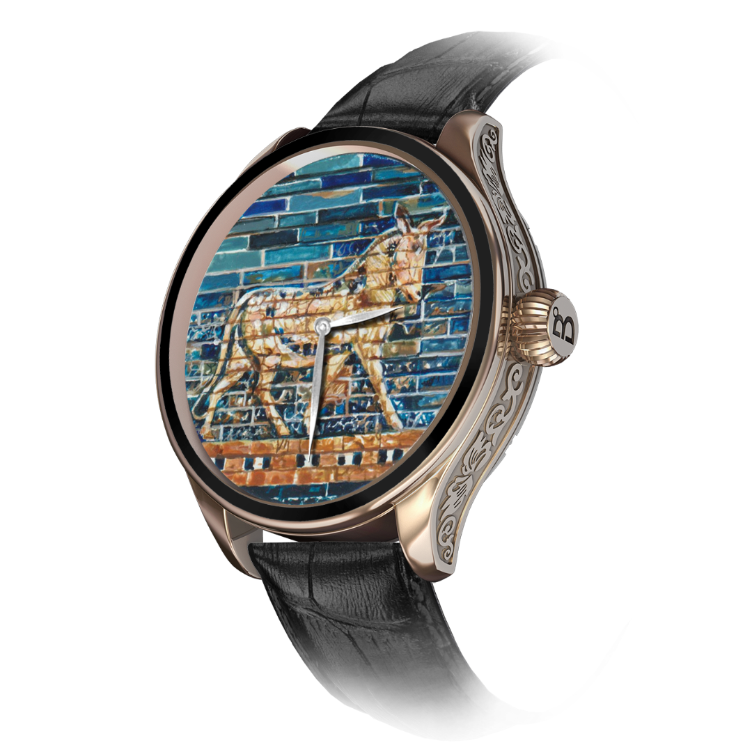 B360-unique-Hand painted-The Bull Watch and the Murals of Ishtar- SR. 5432 (1 out of 1)