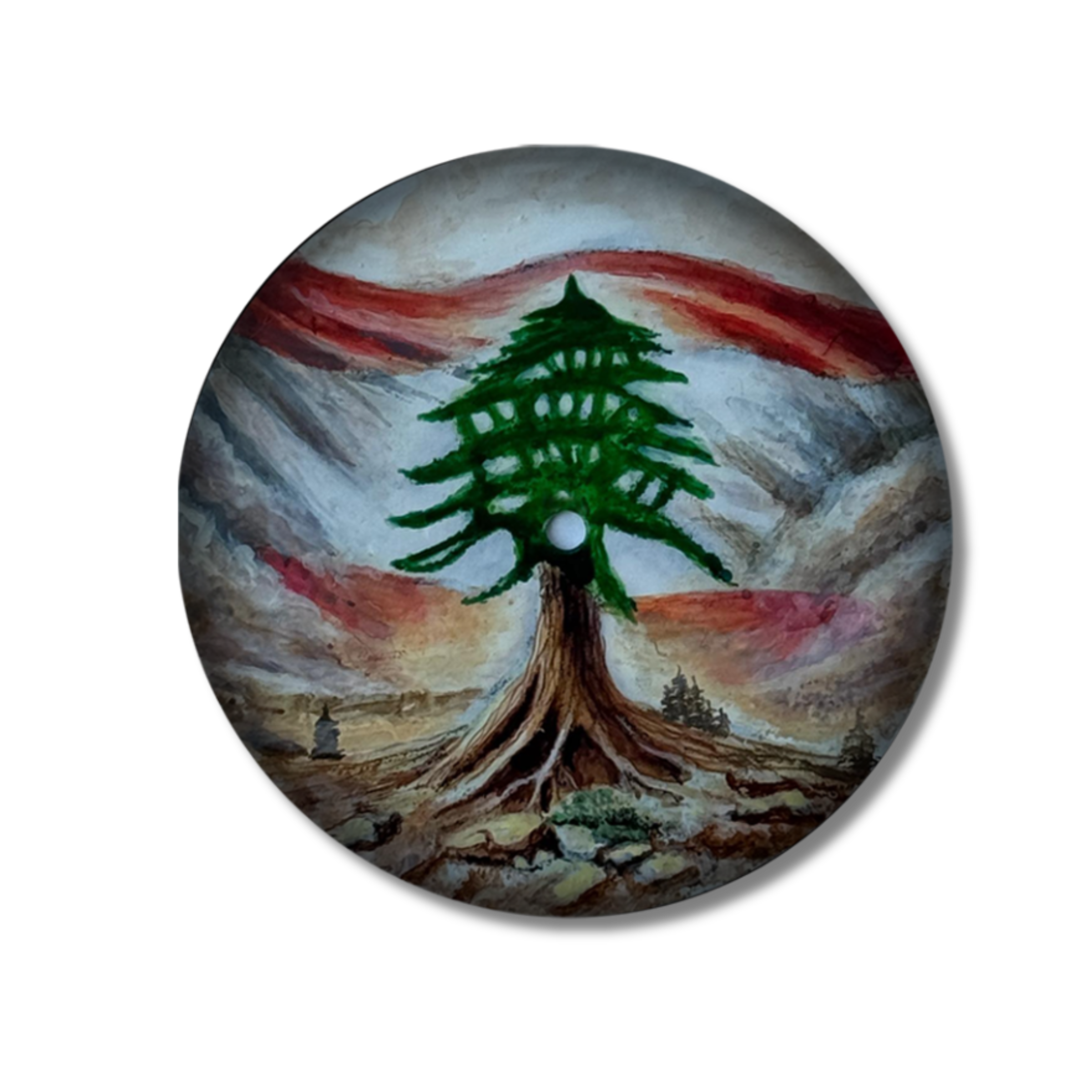 Hand Painted Cedar of Lebanon - The Only One - BG.2050