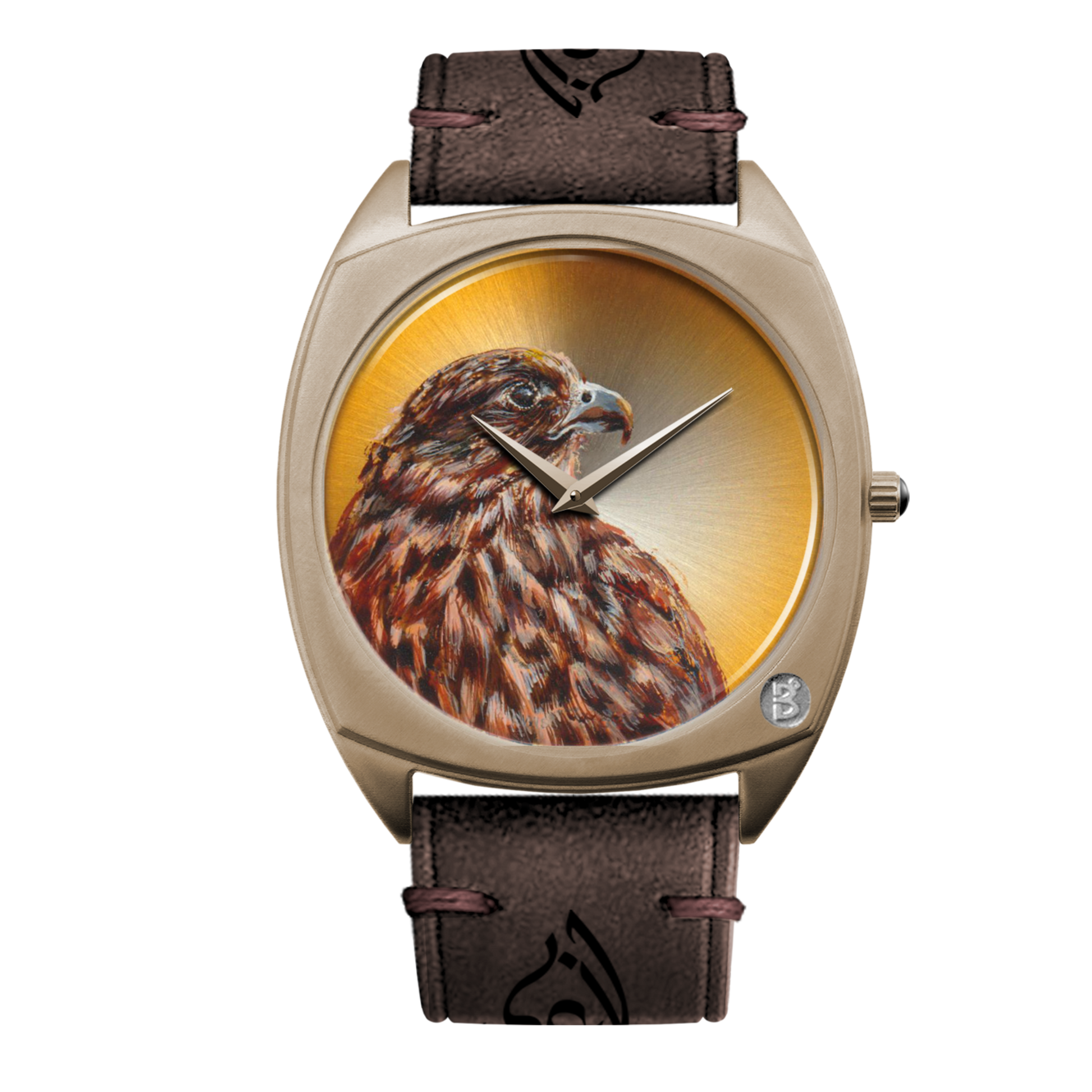 B360 handcrafted falcon watch - limited to 1/1 - Front View