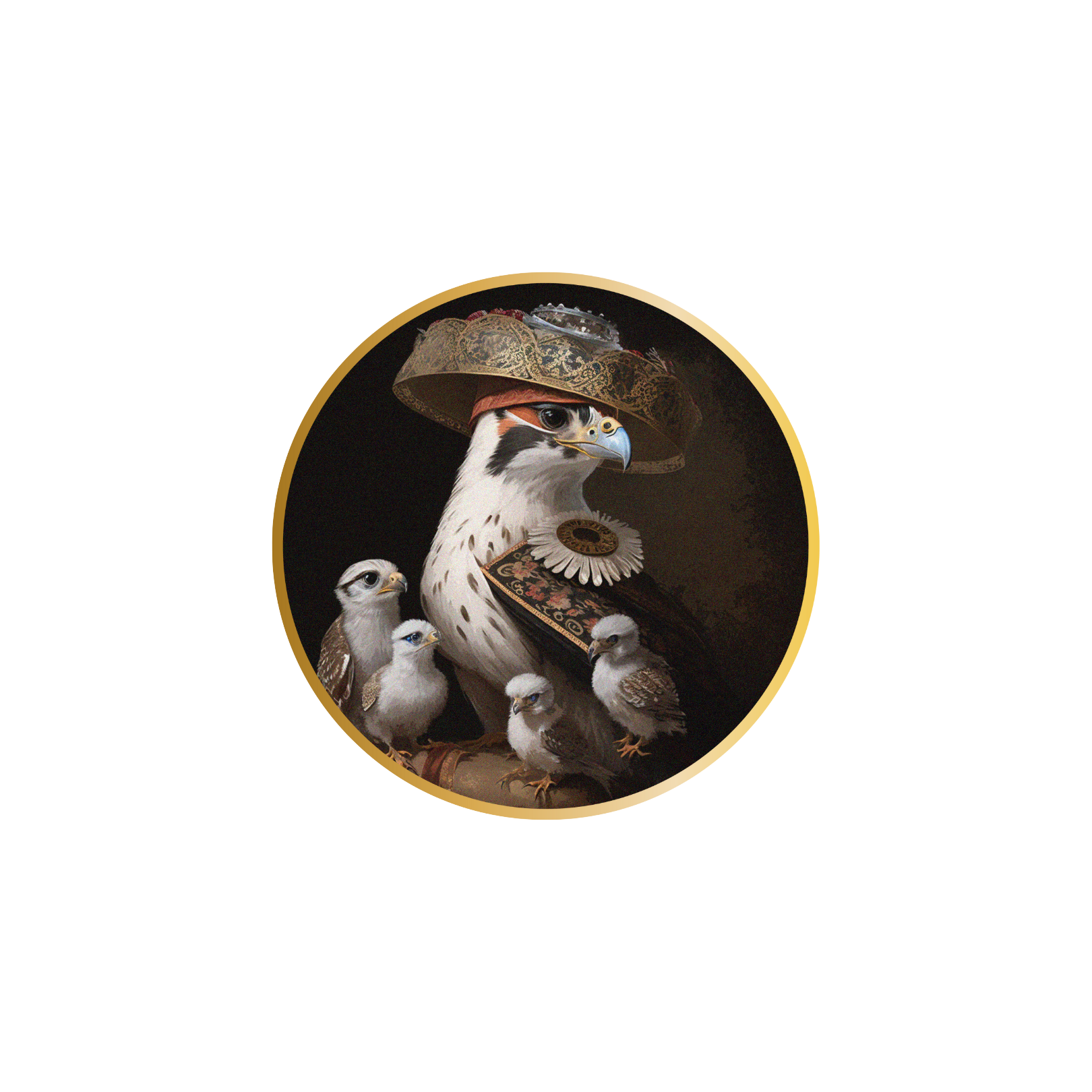B360 art watches for men - Art print Falconry