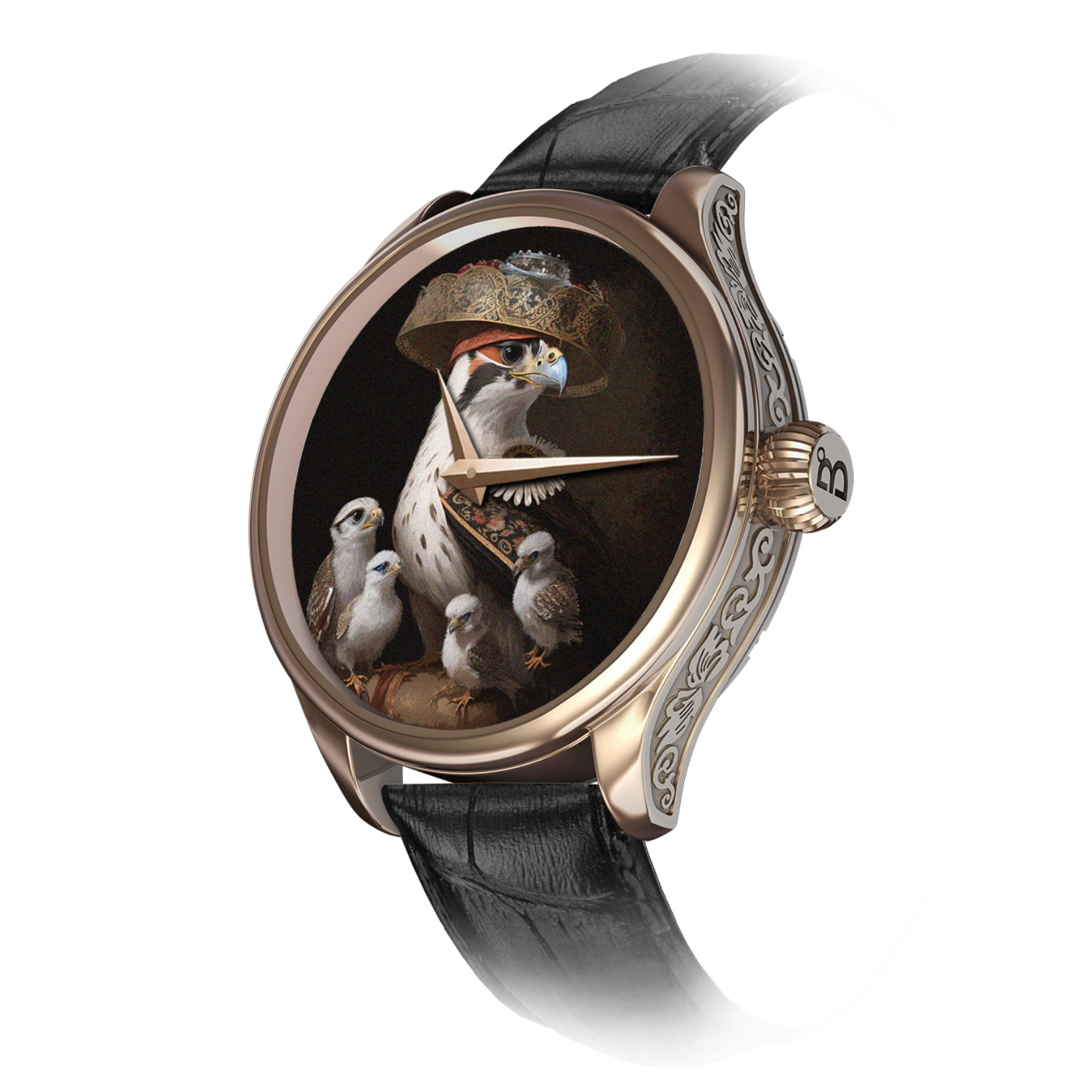 B360 art watches for men - Art print Falconry