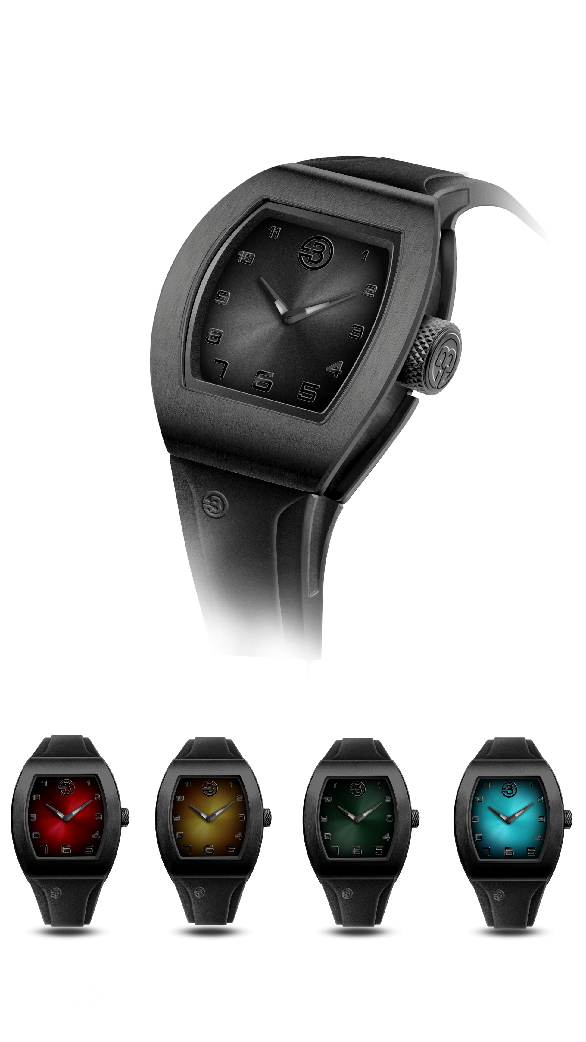 b360 bproud black watch - swiss luxury timepiece