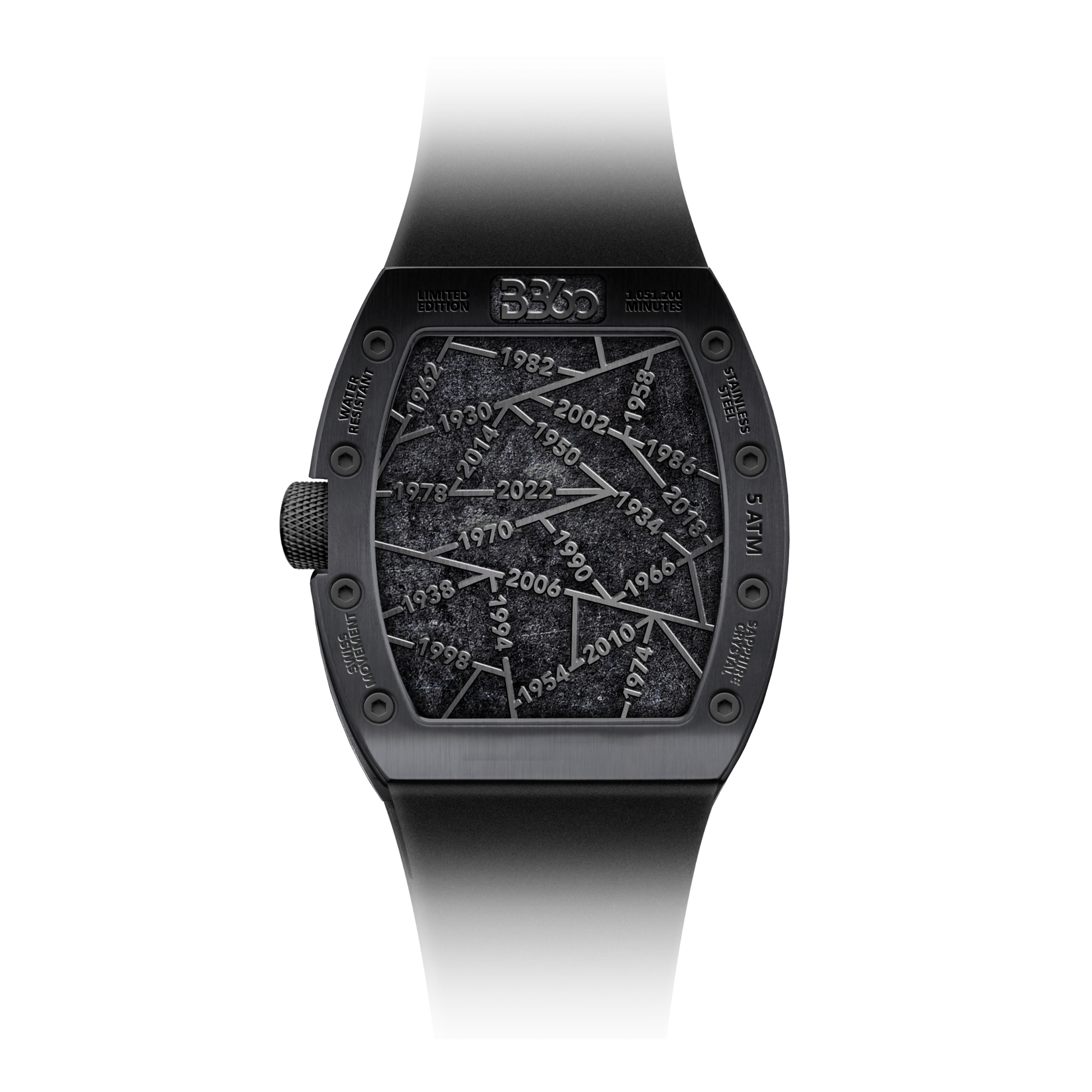 b360 bproud black watch - swiss luxury timepiece