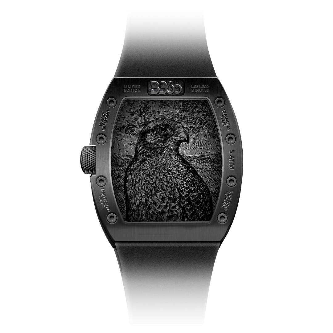 B360 UAE 52 Years Watch with sculpted UAE emblem back