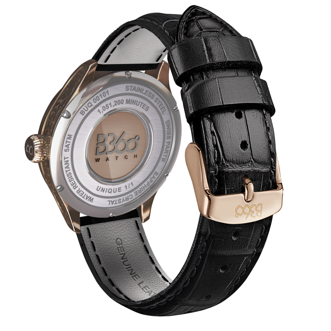B360 Hand-Painted UAE heritage falcon timepiece back