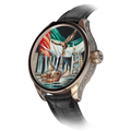 B360 Hand-Painted UAE heritage falcon timepiece side