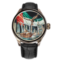 B360 Hand-Painted UAE heritage falcon timepiece front