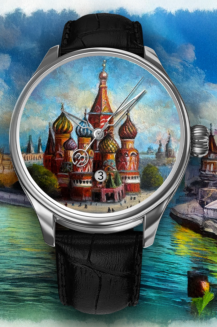 Hand Painted Iconic St. Basil's Cathedral - The Only One - REF 24457