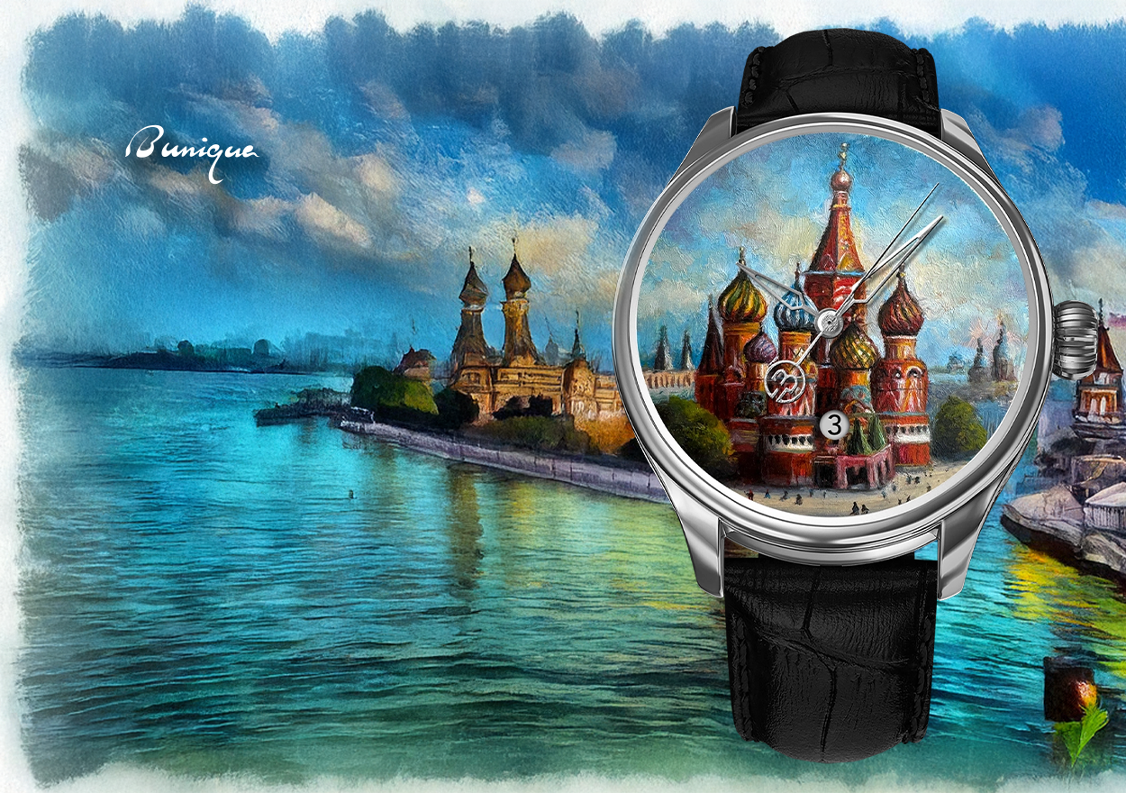 Hand Painted Iconic St. Basil's Cathedral - The Only One - REF 24457