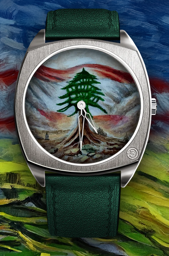 Hand Painted Cedar of Lebanon - The Only One - BG.2050