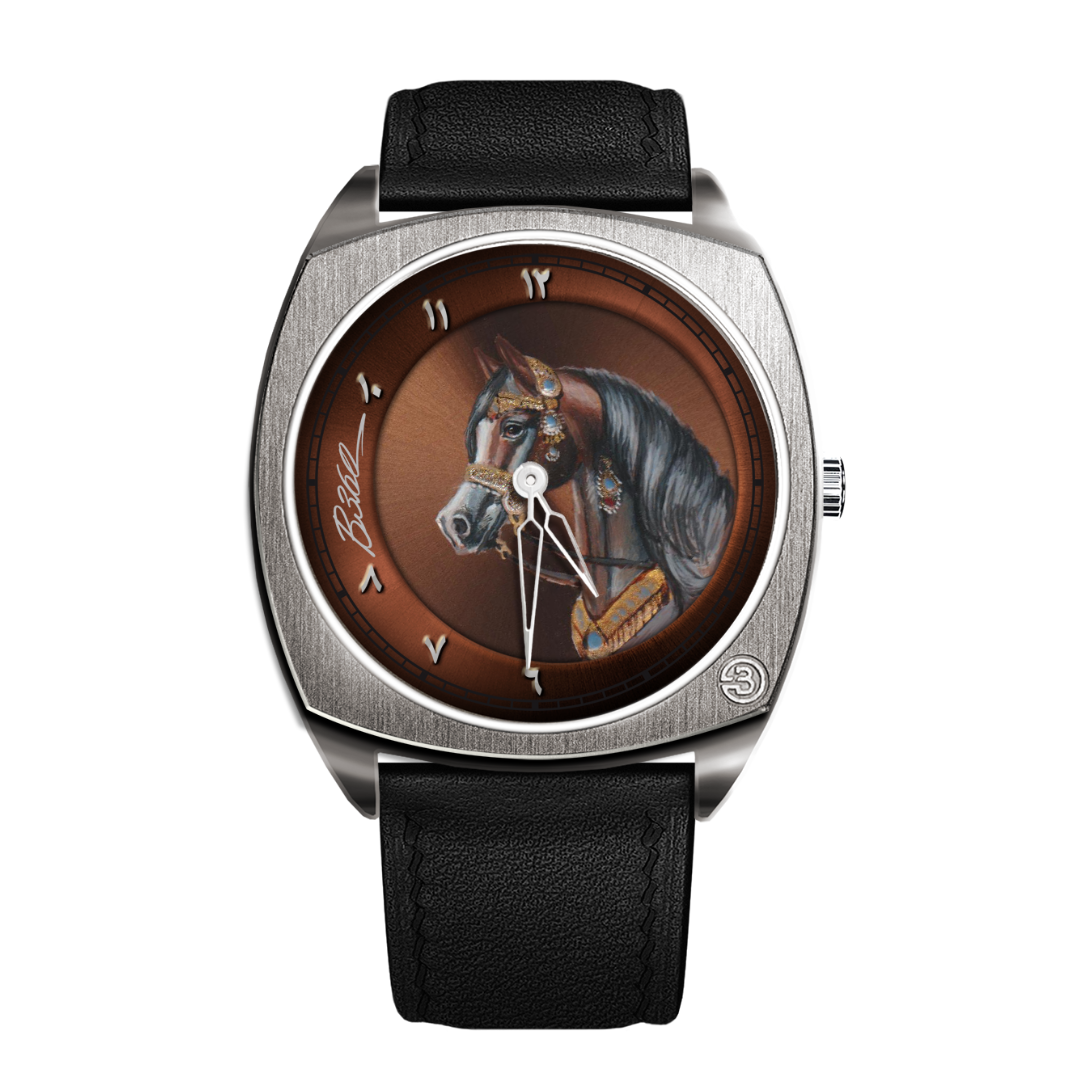 B360: The only one - Hand-painted masterpiece featuring Galileo, renowned for his elegant brown color, symbolizing athletic excellence and remarkable racing achievements.