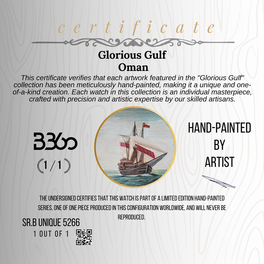 B360-unique- Oman -Hand painted-Glorious Gulf- SR. 5266 (1 out of 1)