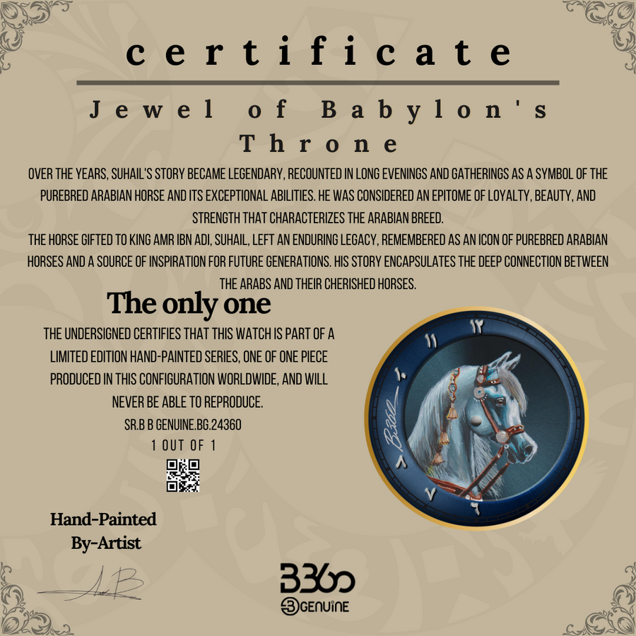 B360-HAND-PAINTED-Jewel of Babylon's Throne-BG.2016 ( 1 OUT OF 1 )