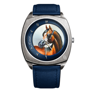 B360 Hand-Painted Radhee Al Shaqab – The Only One, BG 2032 – A Unique Timepiece Showcasing Exquisite Handcrafted Artistry, Celebrating the Grace, Strength, and Legacy of the Arabian Horse in a Timeless Design.