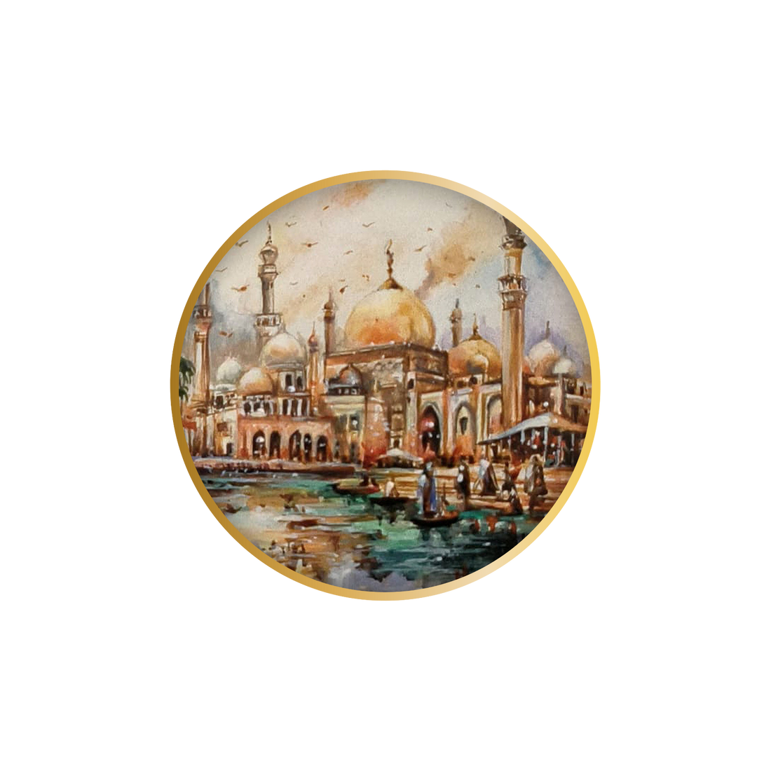 Hand-Painted Miniature Art Watch - Baghdad Inspired - B360 Unique Watches