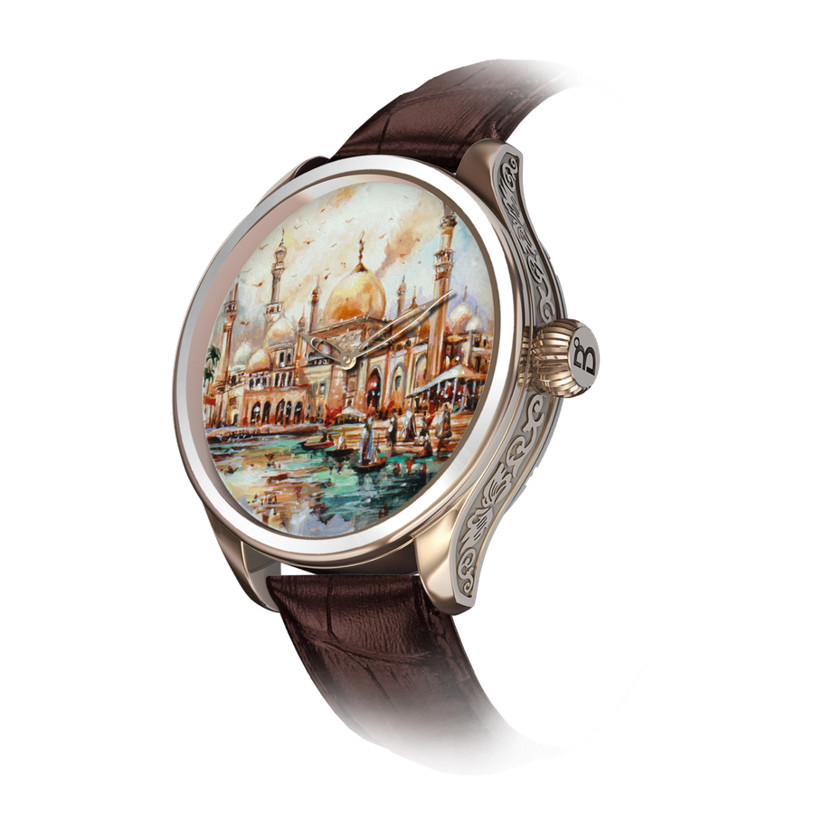 Hand-Painted Miniature Art Watch - Baghdad Inspired - B360 Unique Watches