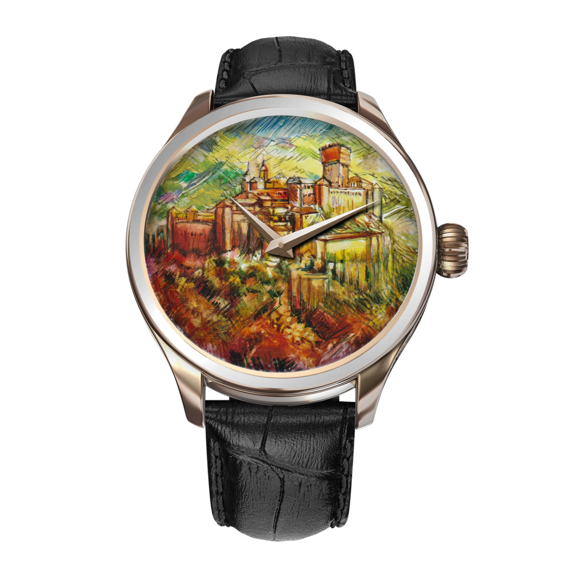 B360 Hand-painted Alhambra Watch: A Tribute to Andalusia's Beauty and History.