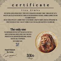 B360-unique-Hand painted-lion Simba-SR. 5494 (1 out of 1)