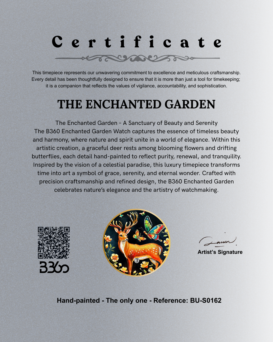 Hand Painted - The Enchanted Garden – The Only One - REF. BU-S0162
