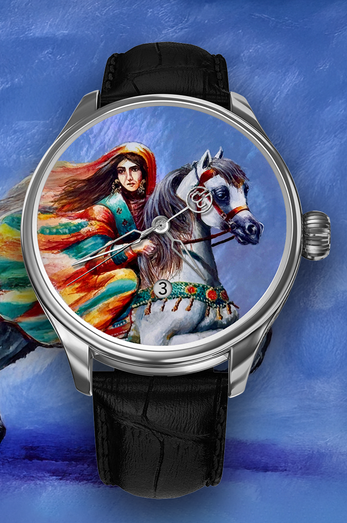 Hand Painted Art of Qays and Layla – Unique Collectible – Ref. BU0884