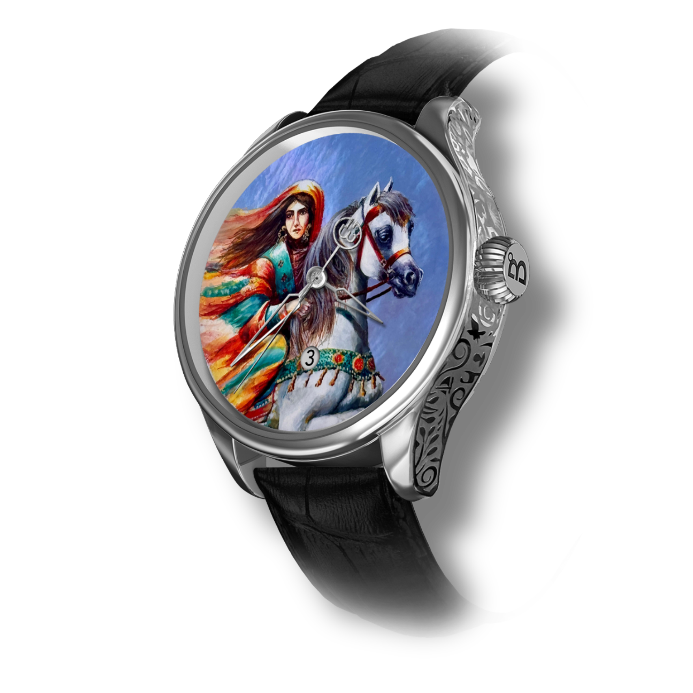 Hand Painted Art of Qays and Layla – Unique Collectible – Ref. BU0884