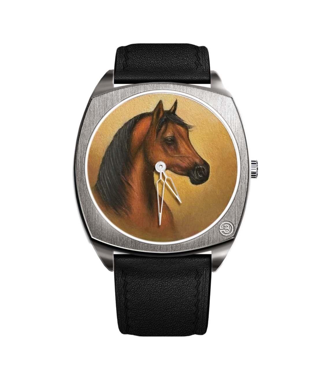 B360 Widad Al Murad watch with hand-painted golden stallion