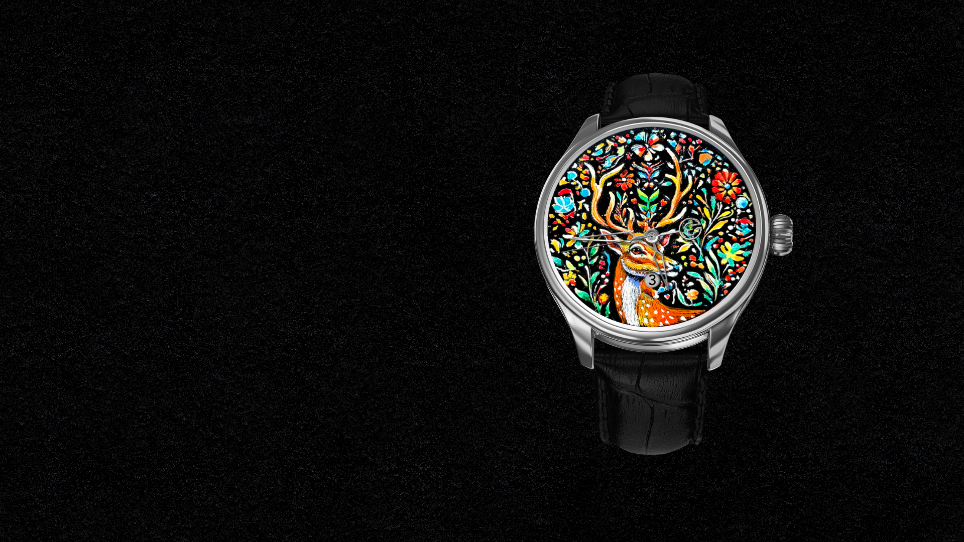 Hand Painted - Midnight Blossom - The Only One - REF. BU-S0253