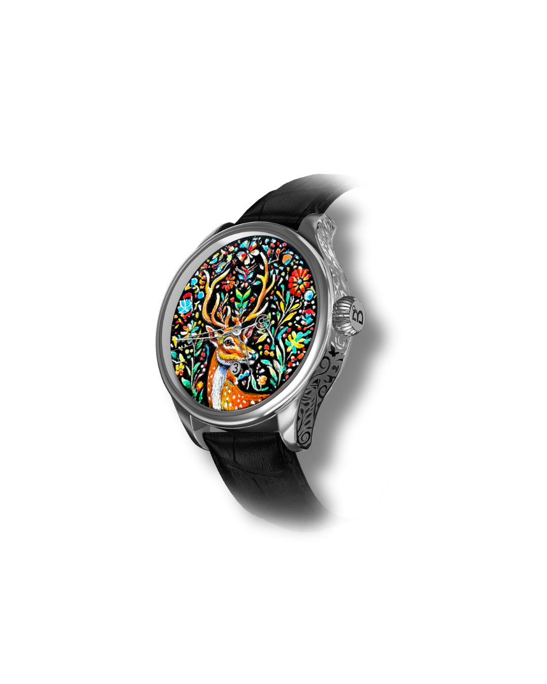 Hand Painted - Midnight Blossom - The Only One - REF. BU-S0253