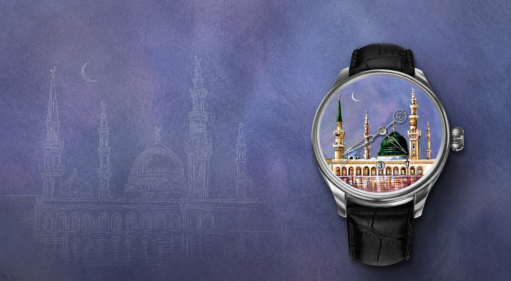 Hand Painted Noor Al Madina — The Only One