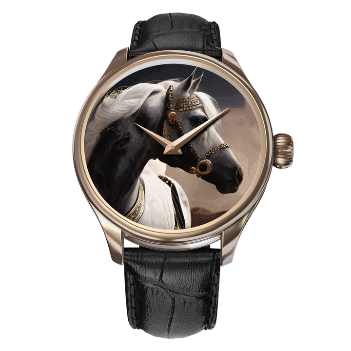 An exclusive watch from the B360 B Unique Equus Collection featuring a bespoke hand-painted design that celebrates the beauty and power of horses