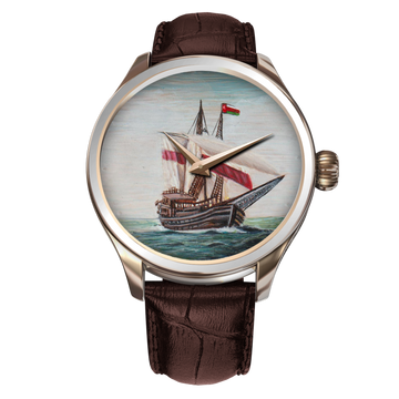 We invite you to embrace the artistry, individuality, and splendor of your B360 watch from the "Glorious Gulf" collection. It is a symbol of the remarkable craftsmanship and the captivating spirit of the Gulf's maritime heritage.