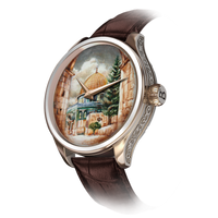 A one-of-a-kind watch from the B360 B Unique al aqsa Collection featuring a stunning hand-painted design of AL-Aqsa