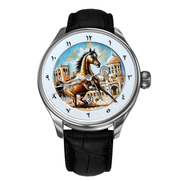 Hand-Painted Arabian Grace DB – The Only One, Reference 24455. A Unique B360 Watch Showcasing the Elegance and Strength of the Arabian Horse, Symbolizing Heritage, Grace, and Timeless Beauty.