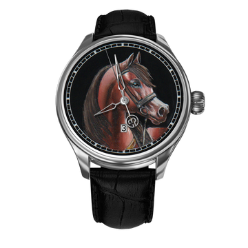 Hand-Painted Azim – The Only One, Reference 24410. A Unique B360 Watch Featuring an Exquisite Artistic Depiction of Azim, Symbolizing Strength, Honor, and Timeless Elegance in a Masterpiece of Craftsmanship.