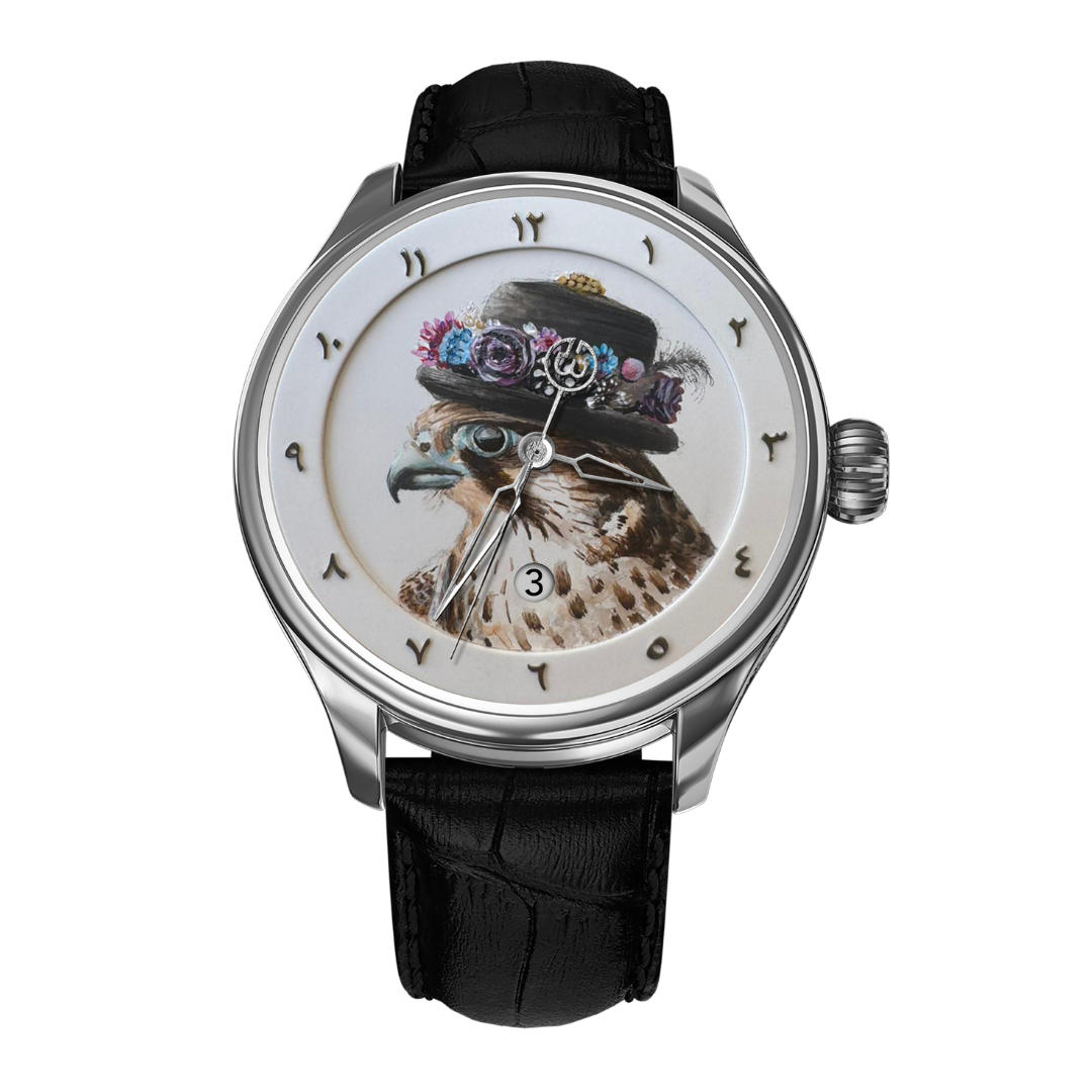  Hand-Painted Frightfu – The Only One, Reference 24427. A Unique B360 Watch Showcasing Exquisite Artistry, Featuring the Majestic Frightfu, Symbolizing Power, Mystery, and Timeless Elegance.