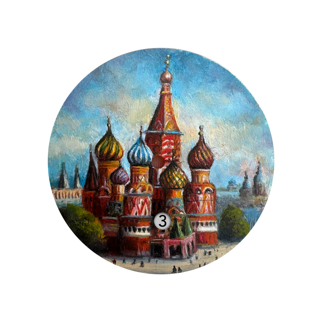 Hand Painted Iconic St. Basil's Cathedral - The Only One - REF 24457