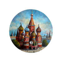 Hand Painted Iconic St. Basil's Cathedral - The Only One - REF 24457