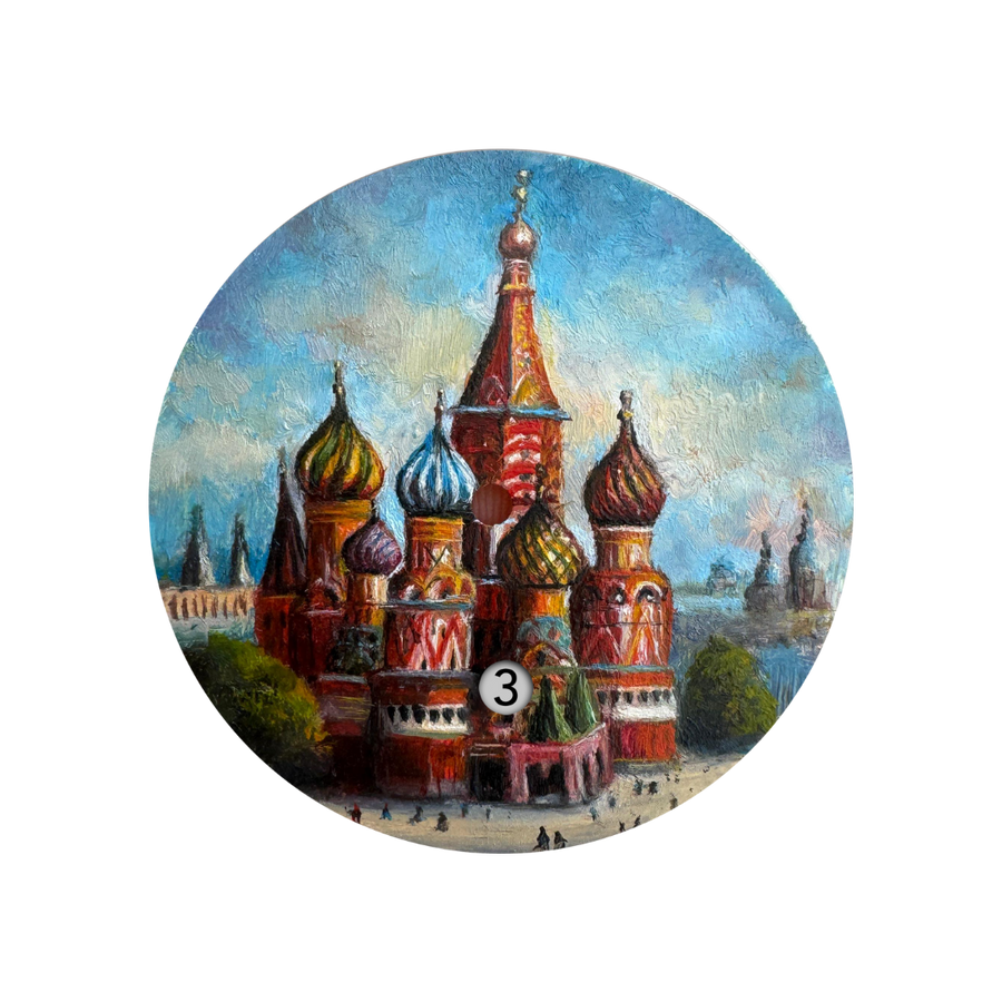 Hand Painted Iconic St. Basil's Cathedral - The Only One - REF 24457