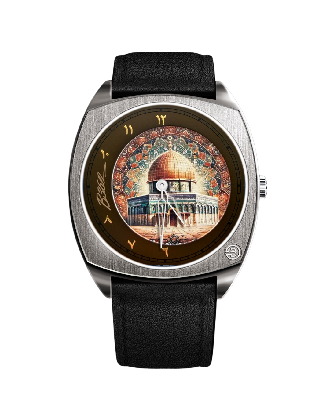 BGen Al Aqsa Limited Edition watch featuring a distinctive Al Aqsa-inspired dial design, Arabic detailing, and a refined luxury case and strap.