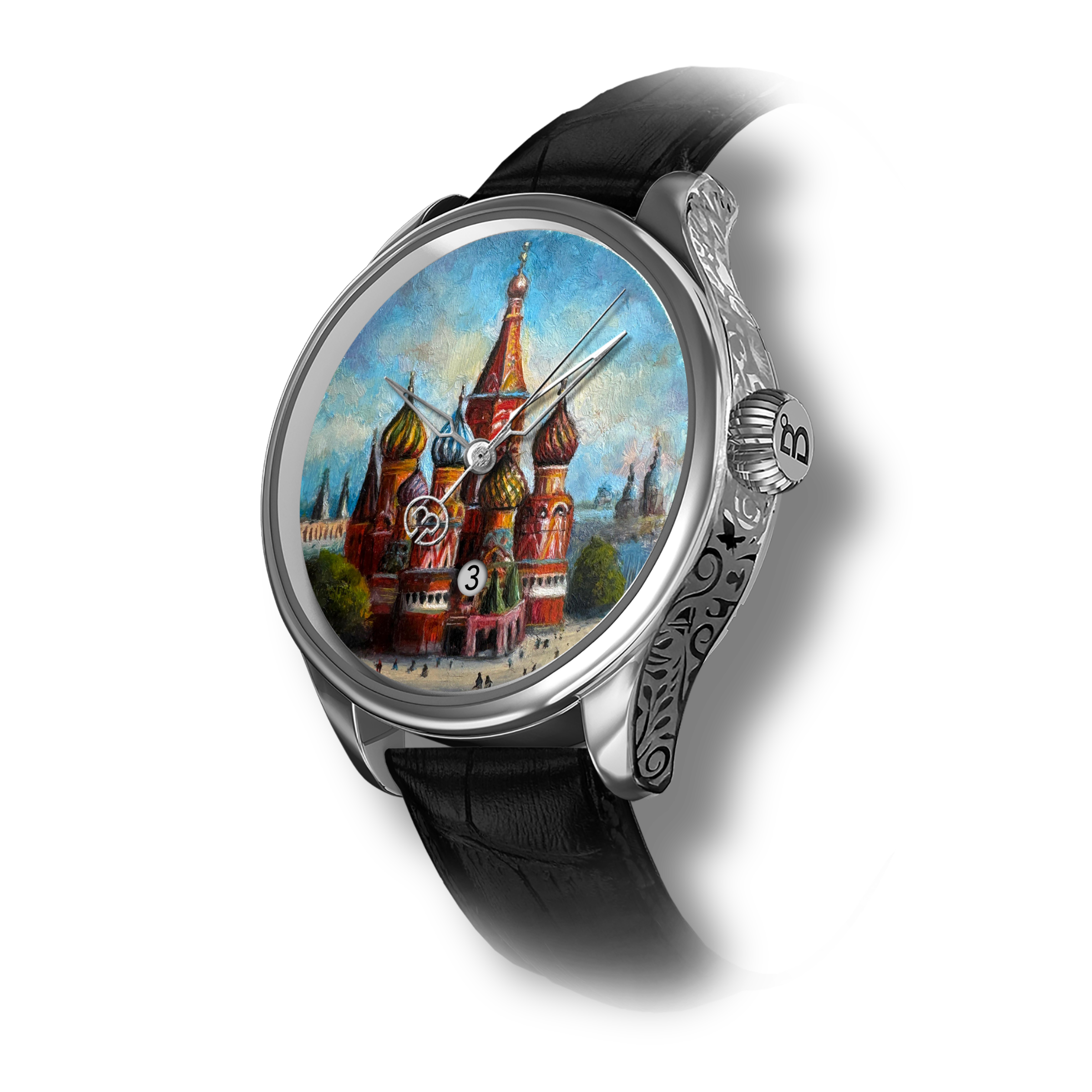 Hand Painted Iconic St. Basil's Cathedral - The Only One - REF 24457