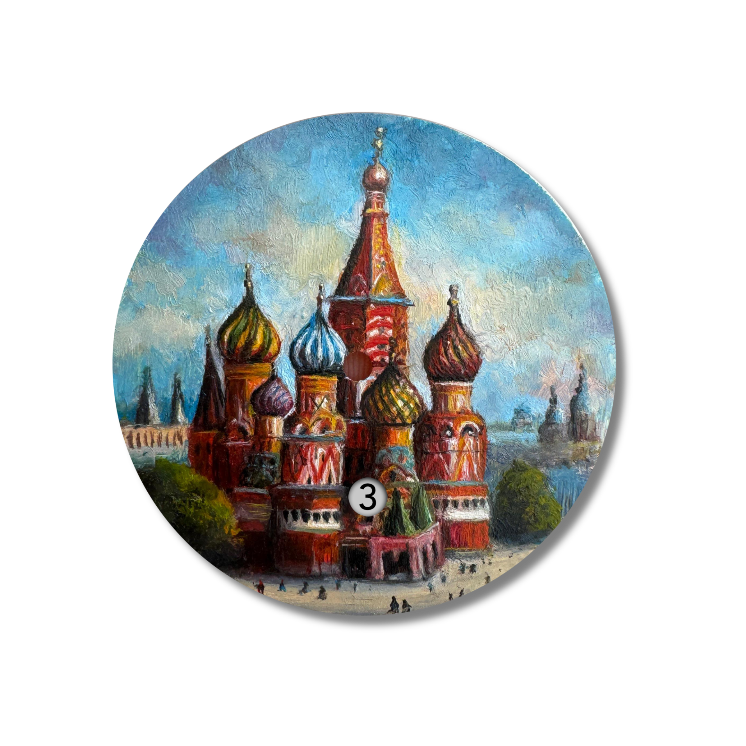 Hand Painted Iconic St. Basil's Cathedral - The Only One - REF 24457