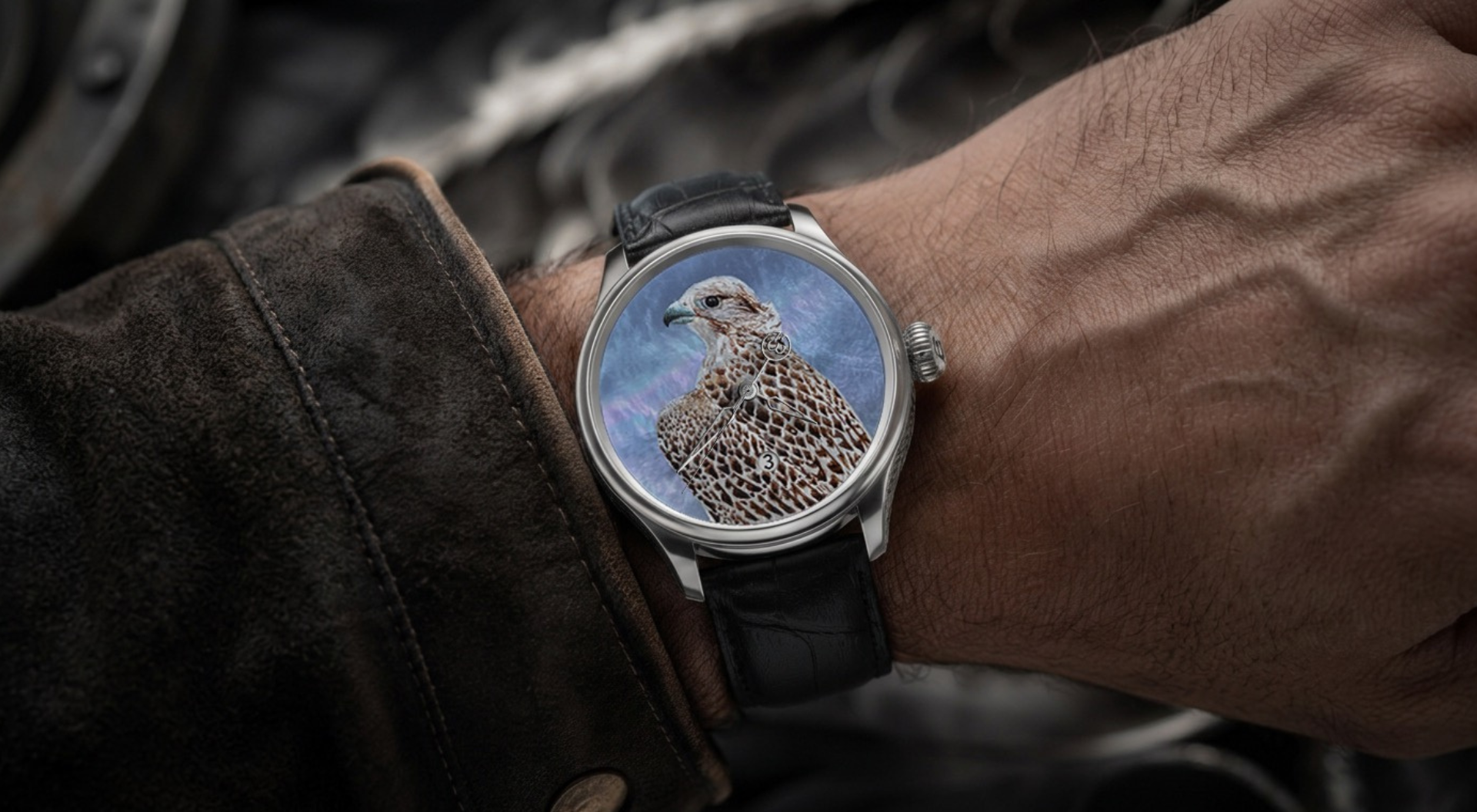 B360 – Hand Painted - Falcon of the Sky – The Only One - REF. BU0879
