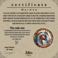 Through Marwan, people were able to rediscover the beauty and importance of Arab heritage, making the purebred horse and the paintings he carried a treasured legacy passed down through generations.