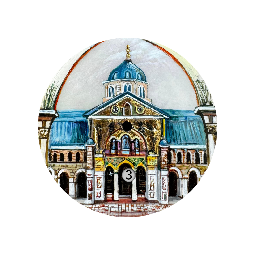 Hand Painted - The Umayyad Mosque - Damascus  - The Only One - Reference 24473