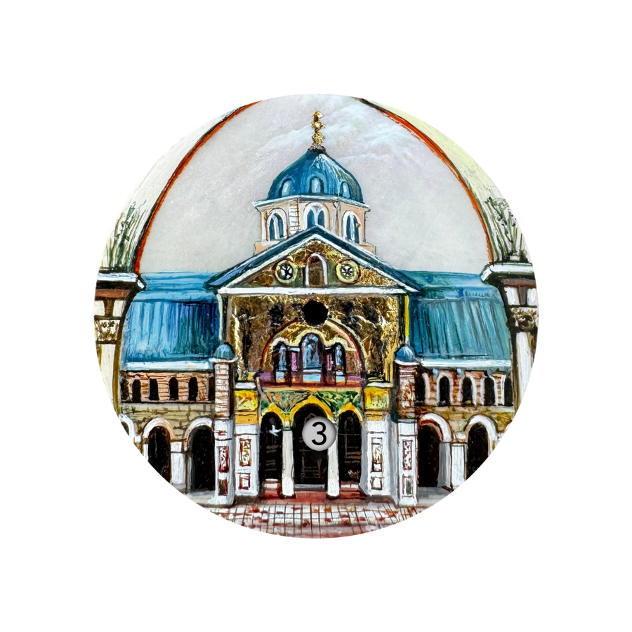 Hand Painted - The Umayyad Mosque - Damascus  - The Only One - Reference 24473