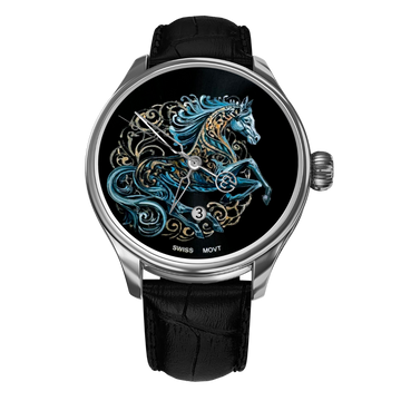 Hand-Painted The Royal Flying Horse – The Only One, Reference 24475. A Unique B360 Watch Showcasing the Majestic Royal Flying Horse, Symbolizing Power, Grace, and Timeless Elegance.