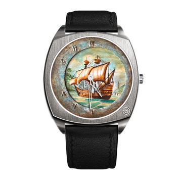 B360 Hand-Painted Santa Maria – The Only One, BG 2029 – A Unique Timepiece Showcasing Exquisite Handcrafted Artistry, Inspired by Maritime Heritage, Exploration, and the Timeless Spirit of Discovery.