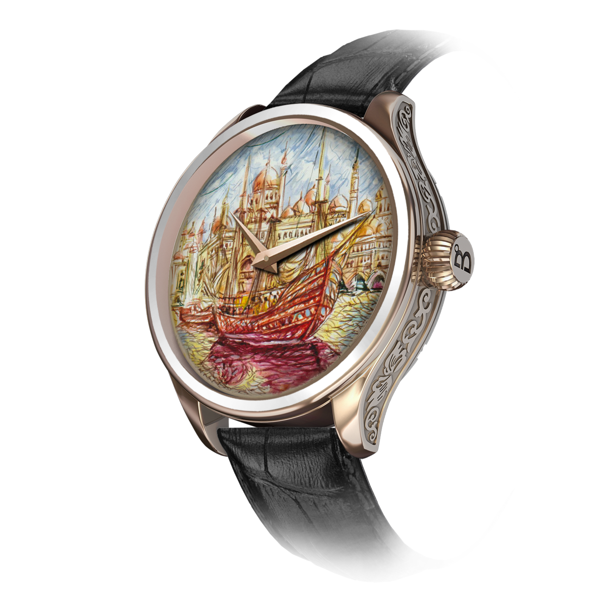 An exquisite artistic depiction of an Andalusian ship from a bygone era, showcasing elegance and beauty. B360 masterpiece reflecting the prosperity and spirit of Andalusian civilization