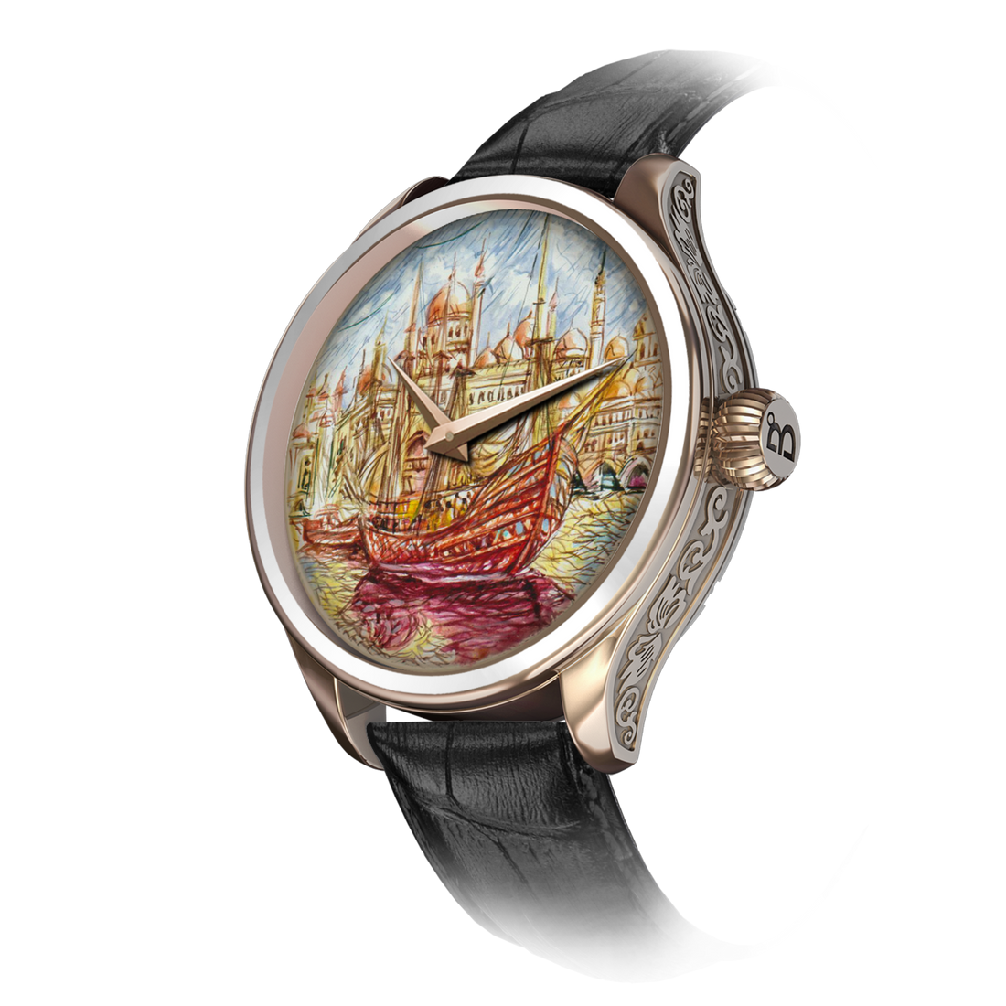 An exquisite artistic depiction of an Andalusian ship from a bygone era, showcasing elegance and beauty. B360 masterpiece reflecting the prosperity and spirit of Andalusian civilization