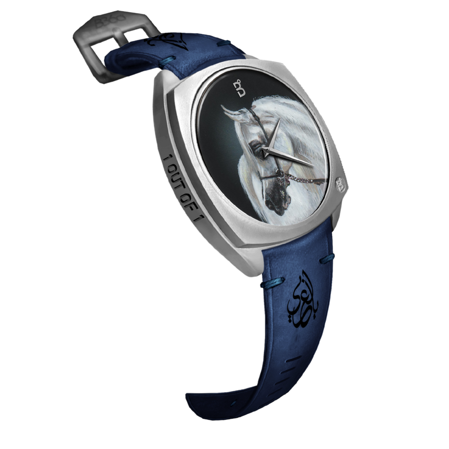 B360-WATCHES. Shanghai E.A was a prized possession of the Ajman Stud, and his victories were celebrated far and wide, hand painted and one of a kind,